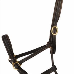Padded Leather Halter - Full